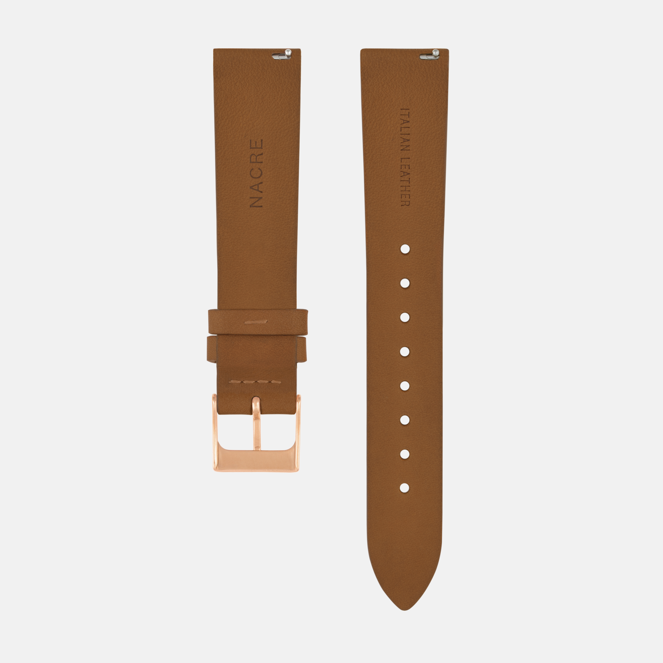 Strap - Italian Leather - Natural Leather - Rose Gold